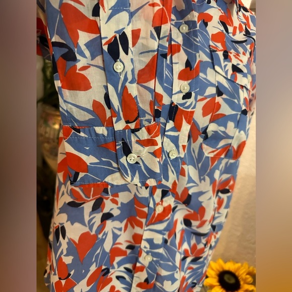 Lauren Ralph Lauren multicolor button down shirt petite size S/P - Picture 9 of 10